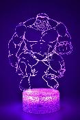 Lampe 3d personnalisée à led - Hulk