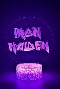 Lampe 3d personnalise  led - Rock Iron Maiden | Veilleuse maison, Dcoration Chambre, Cadeau Personnalis Anniversaire et Nol