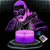 Lampe 3d personnalisée à led - Rappeur SCH | Veilleuse Rappeur, Décoration Chambre Fan, Cadeau Original