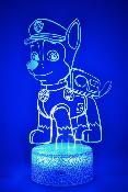 Lampe 3d personnalise  led - Pat patrouille chase | Veilleuse Enfant, Dcoration Chambre, Cadeau Personnalis Anniversaire et Nol