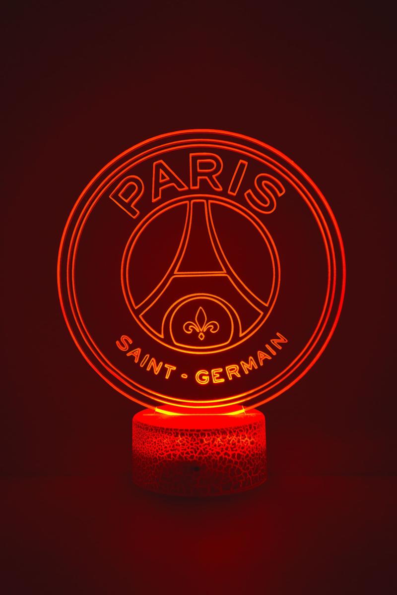 lampe lumineuse 3 d personnalisée football Paris Saint Germain