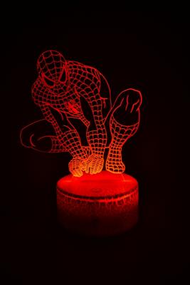 Lampe 3d personnalisée à led - Spider Man