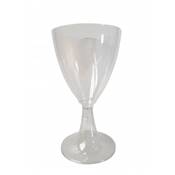 Verre  vin plastique jetable transparente (6 pice)