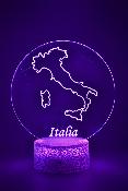 Lampe 3d personnalisée à led - Pays Italie