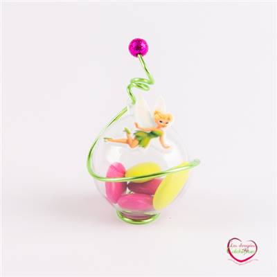 Personnage fée clochette Disney plate en pvc 3.7 cm