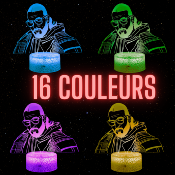 Lampe 3d personnalisée à led - Rappeur SCH | Veilleuse Rappeur, Décoration Chambre Fan, Cadeau Original