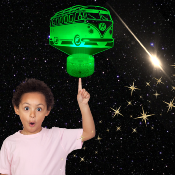 Lampe de chevet LED 3D - Camion Van | Veilleuse, Décoration Maison, Cadeau Personnalisé Anniversaire et Noël