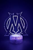 Lampe 3d personnalisée à led - Olympique de Marseille