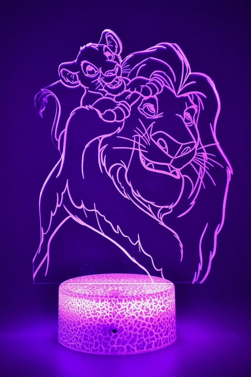 Lampe LED 3D Lion