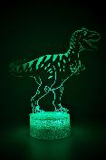 Lampe de chevet LED 3D - Animal Dinosaure  | Veilleuse Enfant, Décoration Chambre, Cadeau Personnalisé Anniversaire et Noël