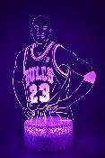 Lampe 3d personnalisée à led - Basket Ball Michael Jordan