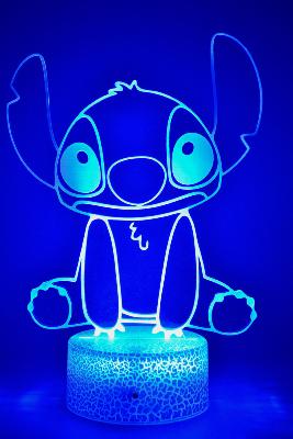 Lampe 3d personnalisée à led - Stitch