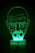 Lampe 3d personnalisée à led - Breaking Bad Heisenberg