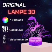 Lampe 3d personnalisée à led - Rappeur SCH | Veilleuse Rappeur, Décoration Chambre Fan, Cadeau Original