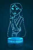 Lampe 3d personnalisée à led - Disney Mulan | Veilleuse Enfant Magique, Décoration Chambre, Cadeau Personnalisé