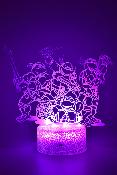 Lampe de chevet LED 3D - Animal Tortue Ninja | Veilleuse Enfant, Décoration Chambre, Cadeau Personnalisé Anniversaire et Noël