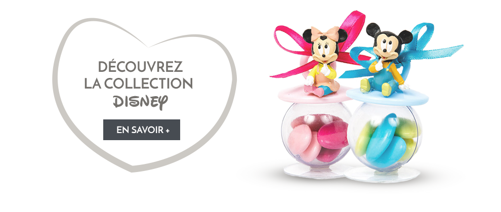 Figurine minnie disney pour poser sur un contenants à dragées